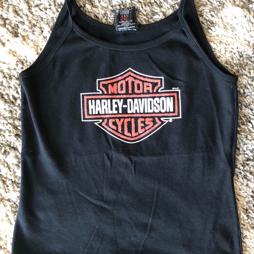 Harley Davidson tank top XL BUT FITS LIKE Medium